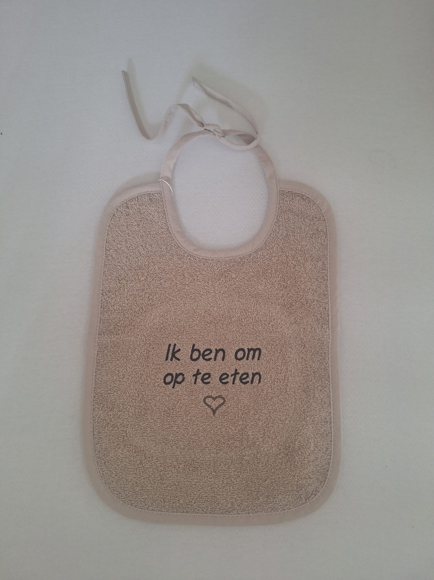 Slabbetjes met standaard tekst of personalisering