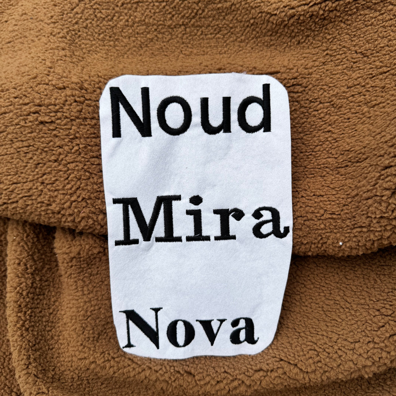 Badcape met personalisering (kleur Biscuit)