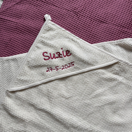 Badcape met personalisering (luxe)