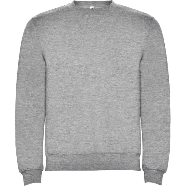Sweater ronde hals grijs (borst logo)