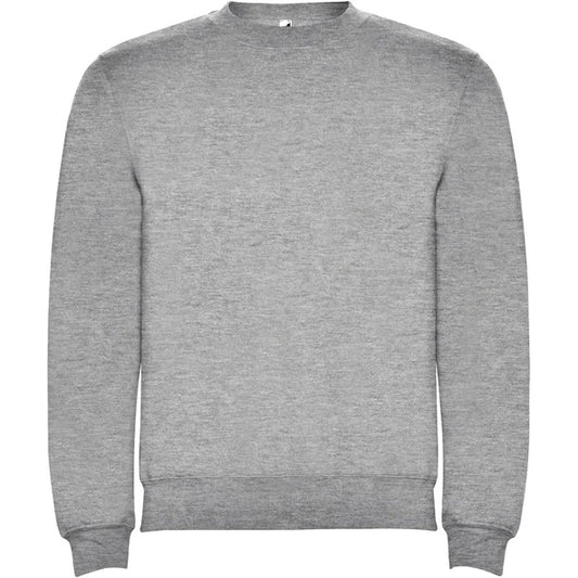 Sweater ronde hals grijs (borst logo)