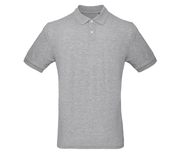 Polo heren grijs (borst logo)