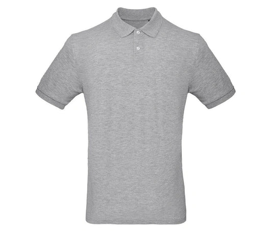 Polo heren grijs (borst logo)