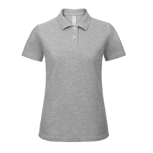 Polo dames grijs (borst logo)